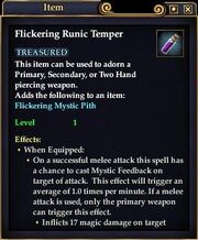 Flickering Runic Temper