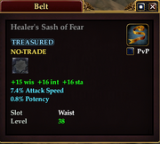 Healer's Sash of Fear