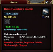 Heroic Cavalier's Bracers
