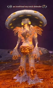 An ironblood myconid defender