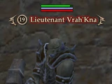 Lieutenant Vrah'Kna