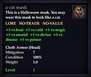 A cat mask