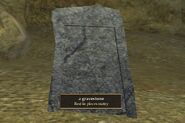 a gravestone