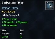 Barbarian's Tear