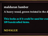 Malduran lumber