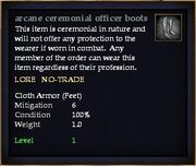 Arcane ceremonial officer boots