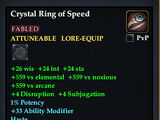 Crystal Ring of Speed