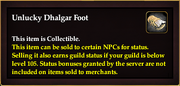 Unlucky Dhalgar Foot