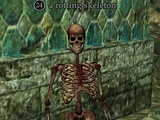 A rotting skeleton