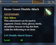 Focus- Lesser Double Attack