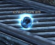 An aluminum orb