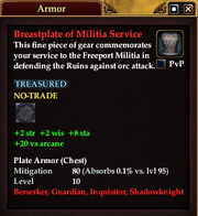 Breastplate of Militia Service