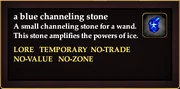 A blue channeling stone