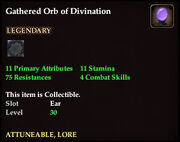 Gathered Orb of Divination