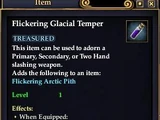 Flickering Glacial Temper