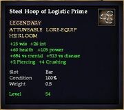 Steel Hoop of Logistic Prime