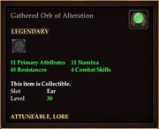 Gathered Orb of Alteration