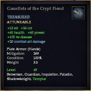 Gauntlets of the Crypt Fiend