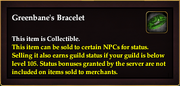 Greenbane's Bracelet