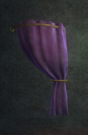 Purple Velvet Curtain Right Placed