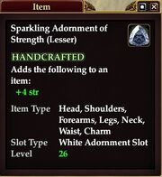 Sparkling Adornment of Strength (Lesser)