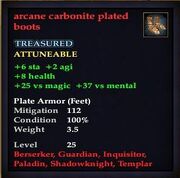 Arcane carbonite plated boots