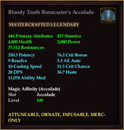 Bloody Tooth Bonecaster's Accolade