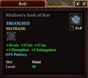 Medium's Sash of Fear