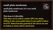 Small plain mushroom