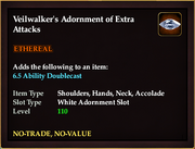 Veilwalker's Adornment of Extra Attacks