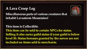 A Lava Creep Leg