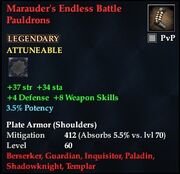 Marauder's Endless Battle Pauldrons