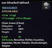 Sun bleached tabbard