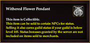 Withered Flower Pendant