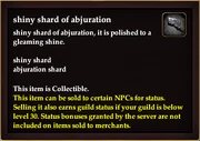 Shiny shard of abjuration