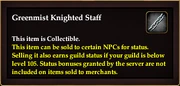 Greenmist Knighted Staff
