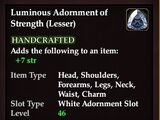 Luminous Adornment of Strength (Lesser)