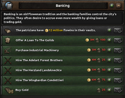 The starting decisions in the unique banking feature
