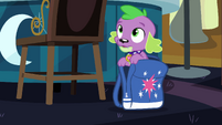 Spike in Twilight Sparkle's bag EG