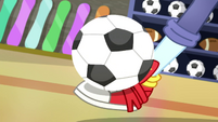 Rainbow Dash catches soccer ball with her foot SS14