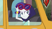 Rarity raising her sunglasses EGDS40