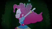 Pinkie Pie runs through neon garden EGSBP