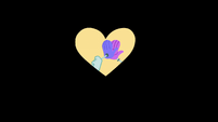 Heart-shaped iris out on high-five arms EGHU