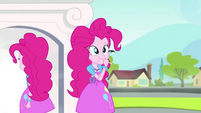 Equestria Pinkie sucking on a lollipop EG3b