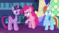 Pinkie Pie butts in "first of all" EG2