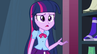 "It had to be postponed because Sunset Shimmer had Snips and Snails ruin all of Pinkie Pie's decorations."