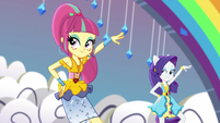 Sour Sweet and Rarity disco-dancing EGS1