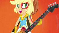 Applejack playing bass in the band EG2