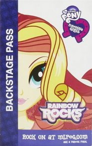 Sunset Shimmer Equestria Girls Rainbow Rocks backstage pass