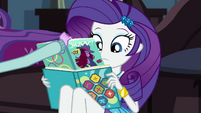 Twilight catches Rarity reading a fashion magazine EGDS6